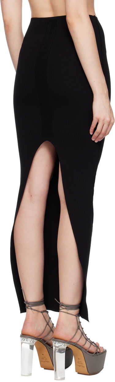 Nederdel Rick Owens Rick Owens Concordians Pillar Maxi Skirt Sort | RP02E4695 KST, 2