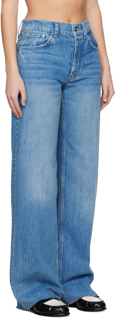 Jeans Anine Bing Anine Bing Hugh Wide-Leg Jeans Blå | A-06-7135-447, 1