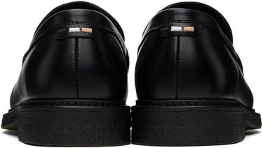 Sneakers og sko BOSS BOSS Polished-Leather Loafers Sort | 50536230, 1