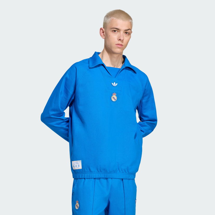 Sweatshirt adidas Performance Real Madrid Terrace Icons Training Top Blå | JX6789