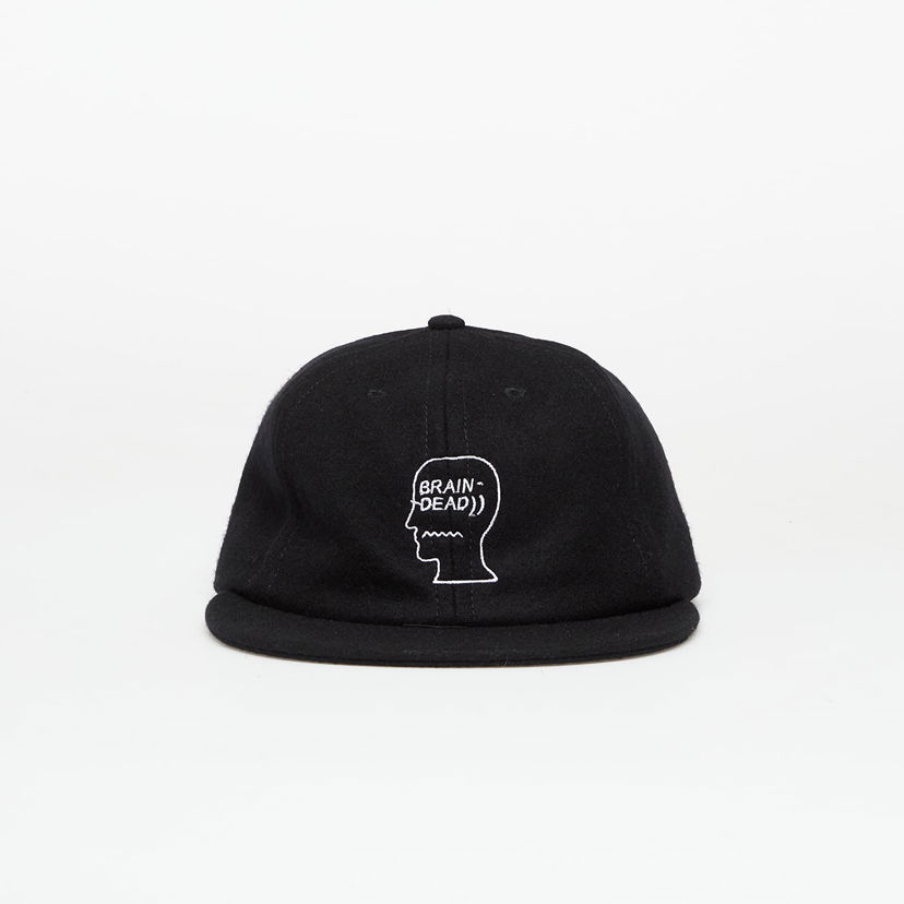 Kasket Brain Dead Flannel Logohead 6 Panel Hat Black Sort | BDF25H01004631BK01