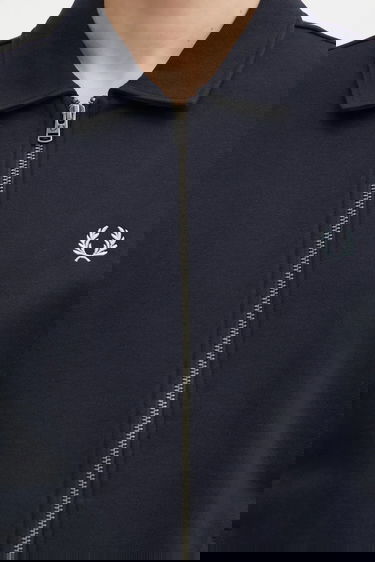 Træningsdragt Fred Perry Polo Collar Track Jacket Mørkeblå | J1328, 3