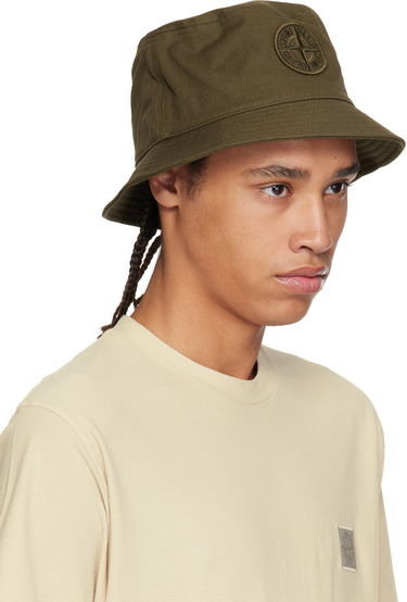 Hat Stone Island Stone Island Cotton Reps Bucket Hat Grøn | K1S15 9100981 S0065, 1