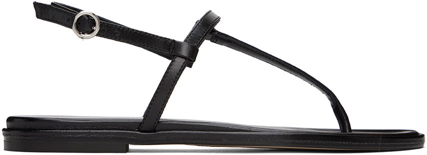 Tilbehør Aeyde Aeyde Nala Leather Thong Sandals Sort | A11-FS-TTTR08FL48-SS24-800-007, 0