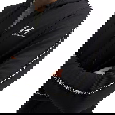 Sweatshirt Under Armour UA Icon Fleece FZ Taping Hoodie Sort | 1390298-001, 4