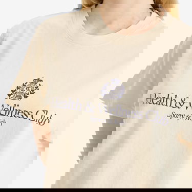 T-shirt Sporty & Rich Sporty & Rich H&W Crest T-Shirt Beige | TO043606241CR01, 5