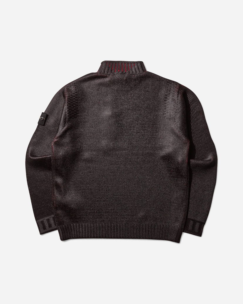 Sweater Stone Island Sublimatic Print Mock Neck Sweater Sort | K2S15-5100066-S00Z5 V0012