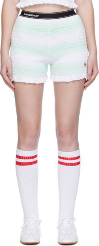 Casablanca Stripe Shirred Shorts