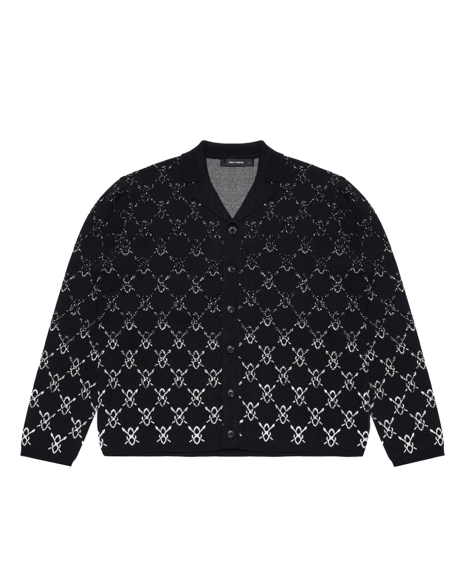 Skjorte DAILY PAPER Kirabo Gradient Knit Shirt Sort | 2411043, 0