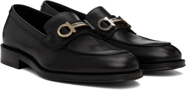 Sneakers og sko FERRAGAMO Salvatore Ferragamo Gancini Ornament Loafers Sort | 778746, 3