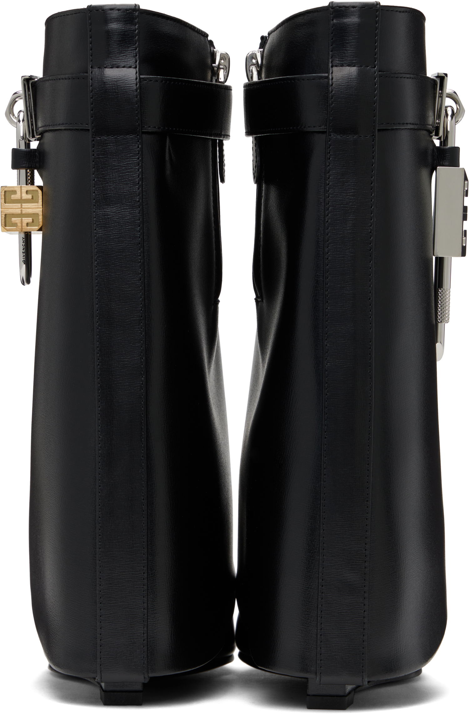 Sneakers og sko Givenchy Givenchy Shark Lock Wedge Ankle Boots Sort | BE602RE147001, 1