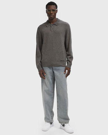 Polo skjorte Les Deux Mouliné Knitted Polo Shirt Grå | 1000556-100, 2