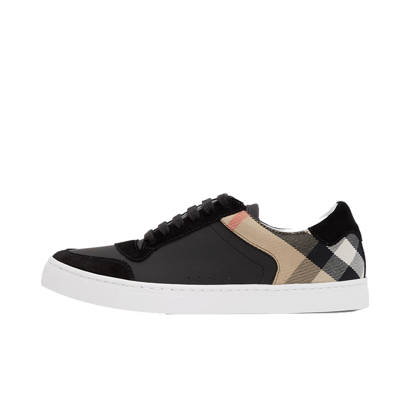Sneakers og sko Burberry Black Check Reeth Sneakers Sort | 8024124