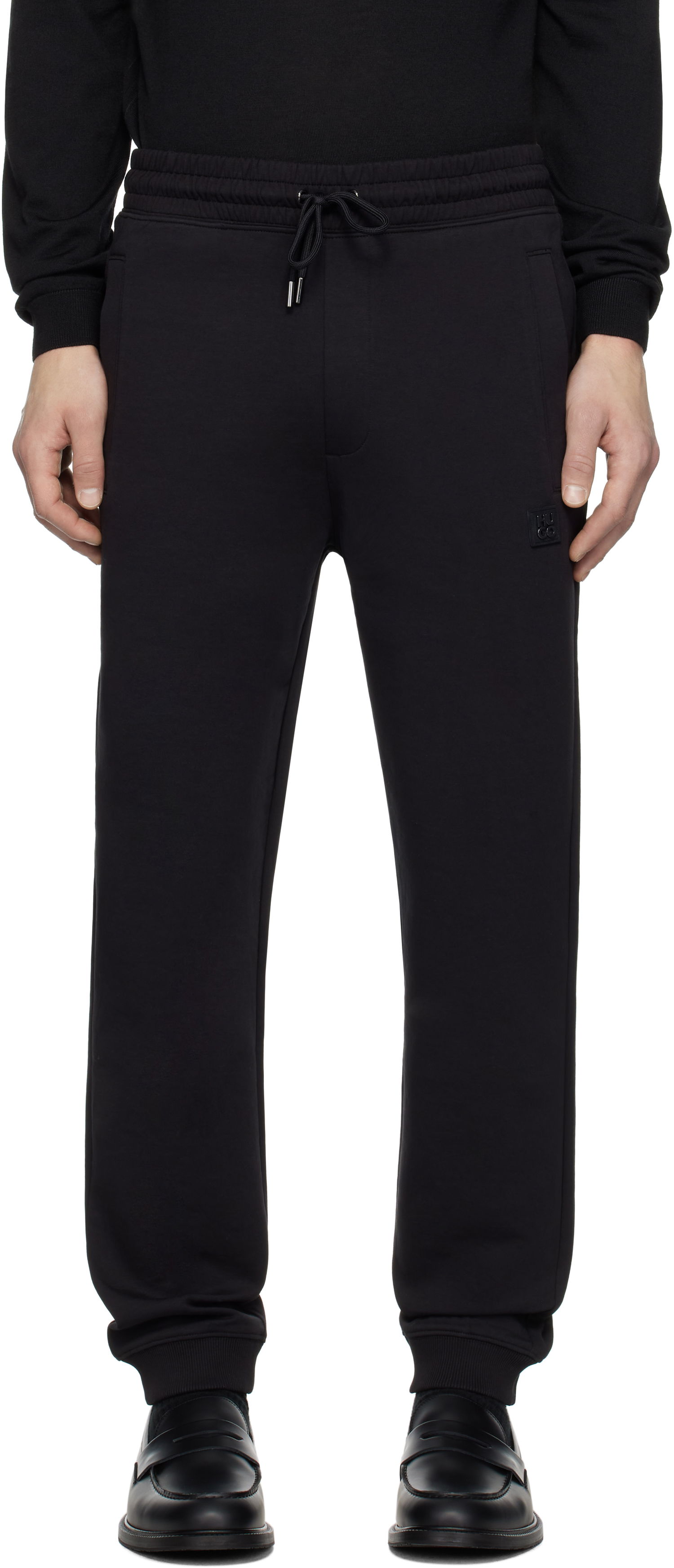 Joggingbukser BOSS Stacked Logo Tracksuit Sweatpants Sort | 50533695, 0