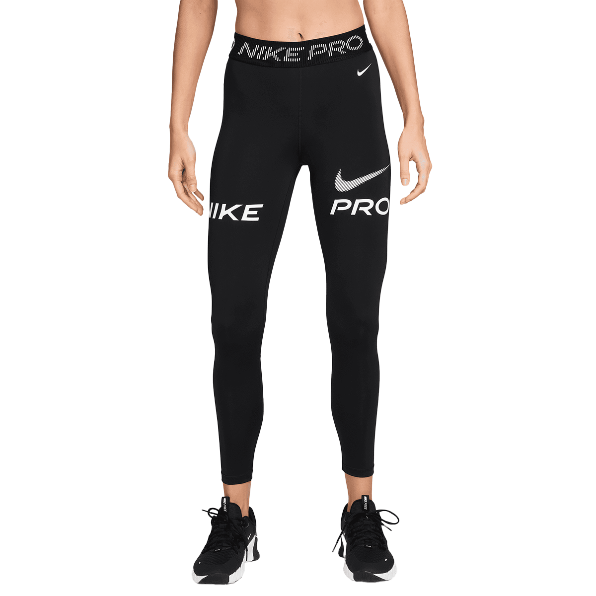 Leggings Nike W NP 365 MR 7/8 TIGHT TT GRX Sort | HV2306-010, 0