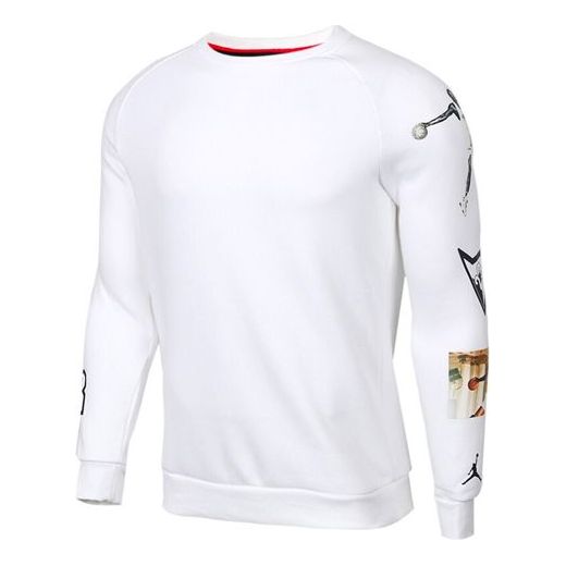 Sweater Jordan Jordan Athleisure Print Sweatshirt Hvid | CD5872-100