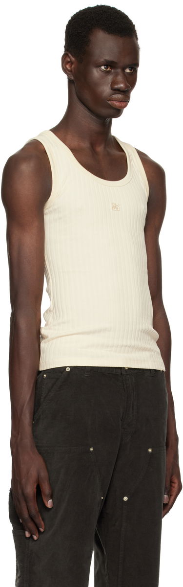 Tanktop Wales Bonner Wales Bonner Groove Tank Top Beige | WS25JE42-JE23-099 RIB JERSEY, 1