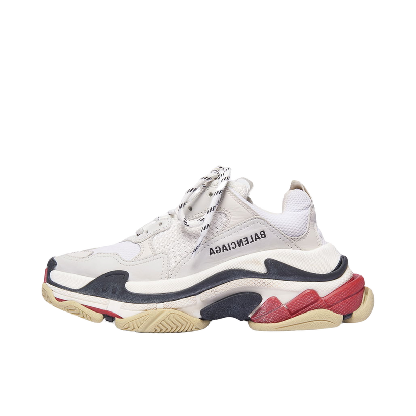 Sneakers og sko Balenciaga Triple S White Red W Hvid | 524037W09E19000