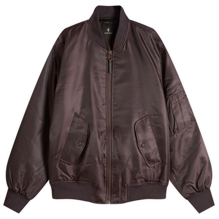 Bomberjakke Anine Bing Anine Bing Leon Bomber Jacket, Size X-Small Brun | A-01-11853-BWN34