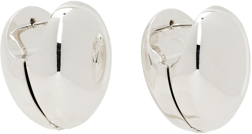 Øreringe Bottega Veneta Hoop Earrings Grå | 754325 V5070, 1