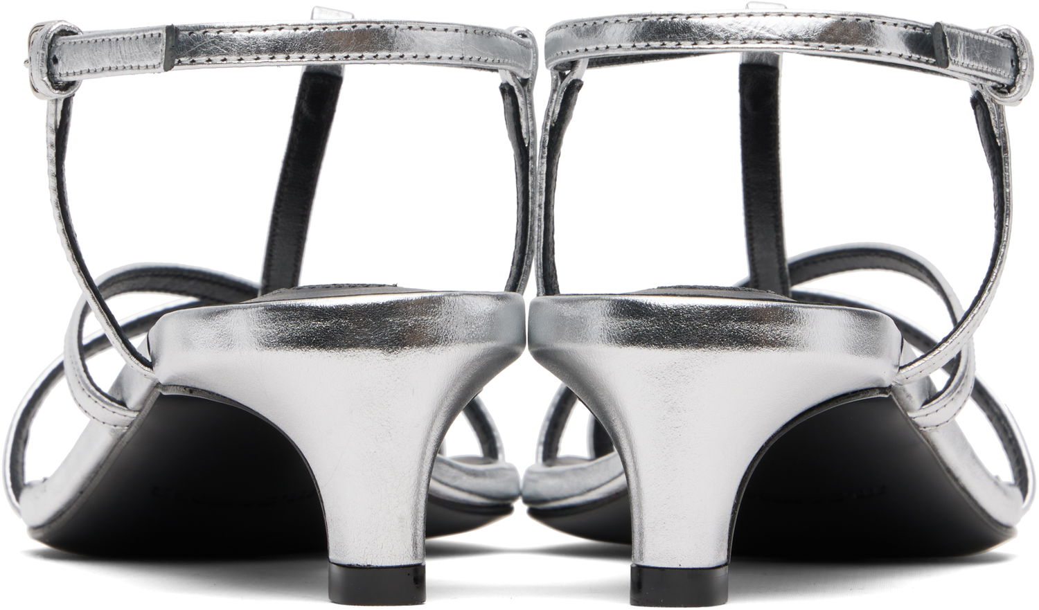 Sneakers og sko Jil Sander Jil Sander Cage Low Heel Sandals Metalisk | J15WP0129_P4836, 1