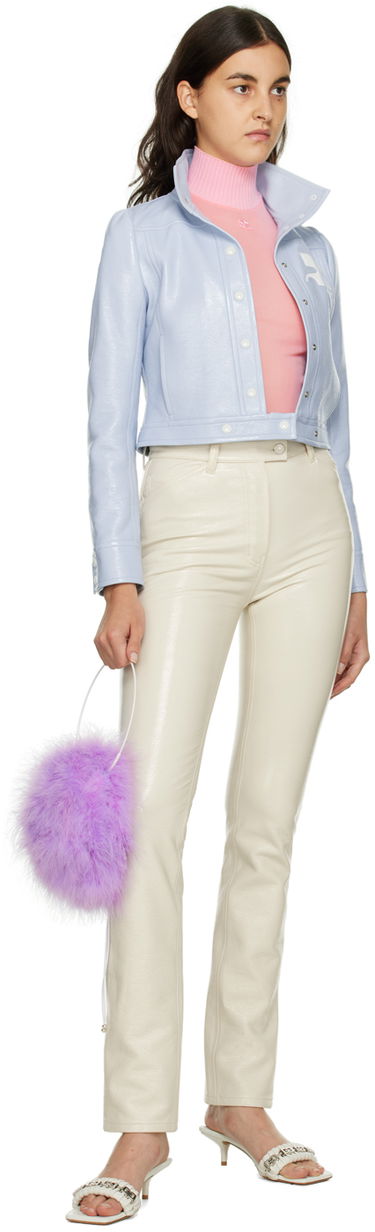 Bukser Courrèges Courrèges Slim-Fit Trousers Hvid | 322CPA071VY0003, 3