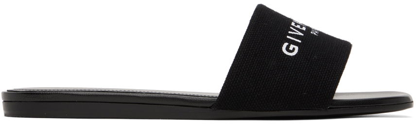Tøj Givenchy Givenchy 4G Flat Sandals Sort | BE306FE1PU001, 0