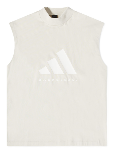Tanktop adidas Originals Basketball Sleeveless Logo Tee Beige | IK0004