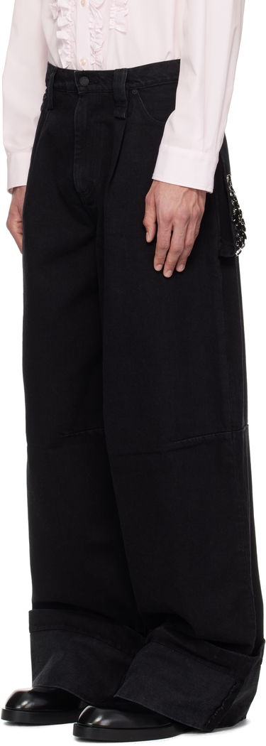 Jeans Simone Rocha Simone Rocha Embellished Puddle Jeans Sort | 4131B 1239, 3