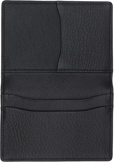 Tegnebog Yohji Yamamoto Black discord Logo Card Holder Sort | DA-A95-790, 2