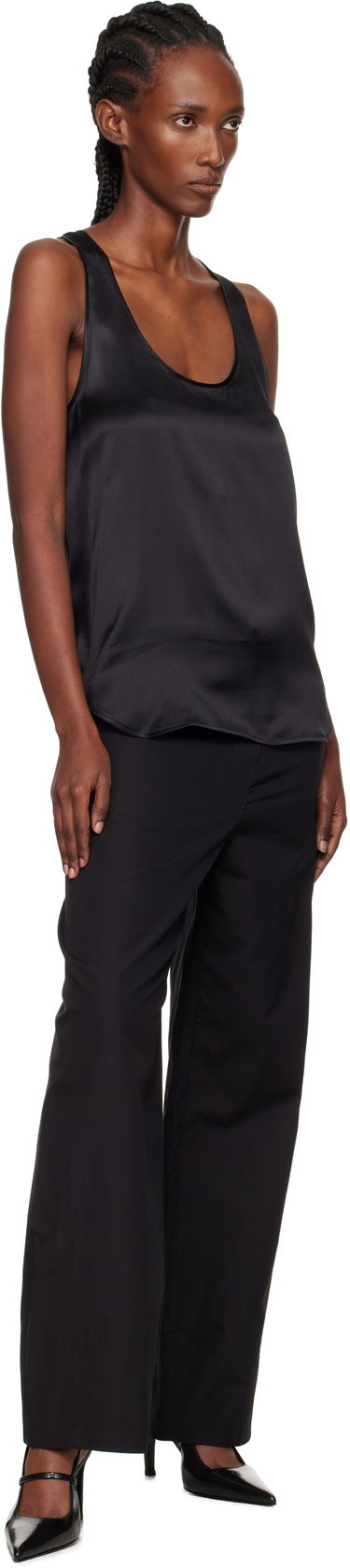 Tanktop WARDROBE.NYC WARDROBE.NYC Silk Tank Top Sort | W1137F25SE, 3