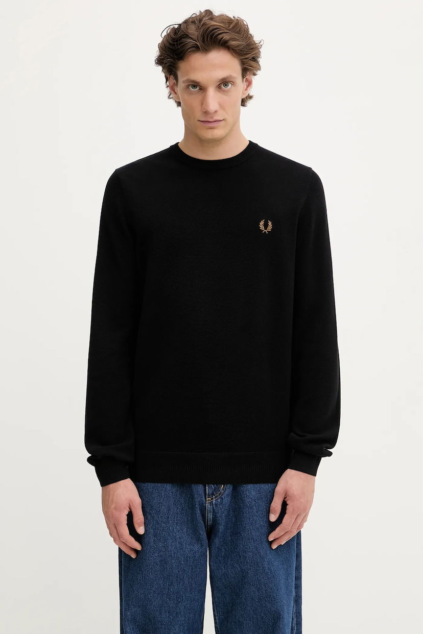 Sweater Fred Perry Fred Perry Crew Neck Sweater Sort | K1309