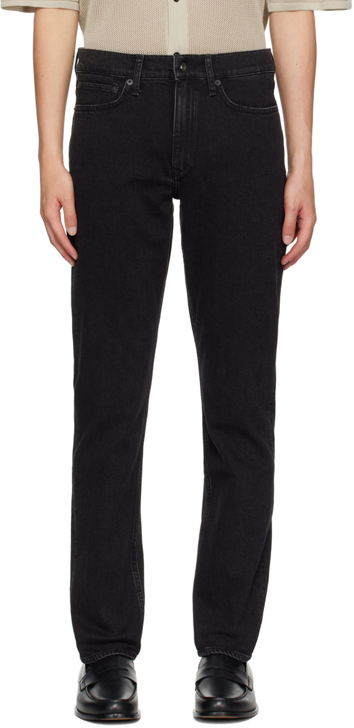 Jeans rag & bone Fit 2 Slim-Fit Jeans Sort | MED23S1223FDWB