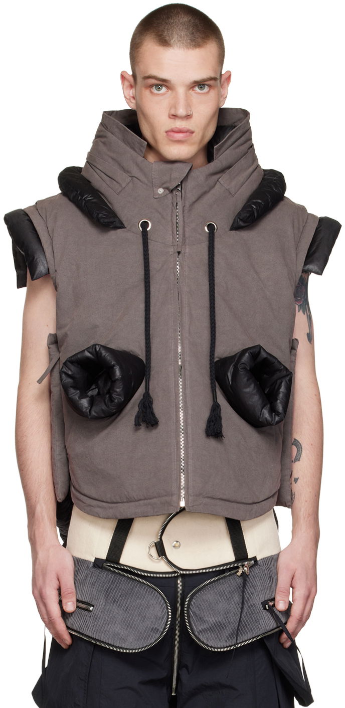 Vest Craig Green Sleeveless Down Puffer Vest Grå | CGAW22CWOST05, 0