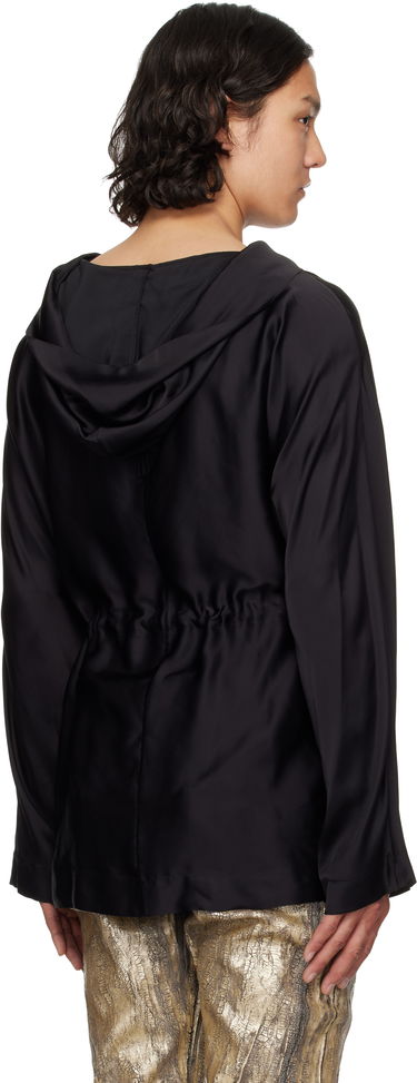 Sweater Rick Owens Rick Owens Hollywood Tunic Hoodie Sort | RR01E5702 SCH, 2