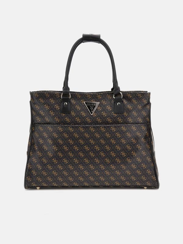 Håndtaske GUESS Jesco 4G Logo Weekender Bag Brun | TWQ83899190