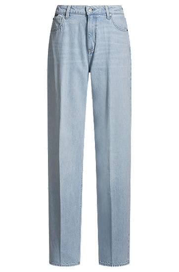 Jeans BOSS Boyfriend Fit Rigid Denim Jeans Blå | 50538631, 0