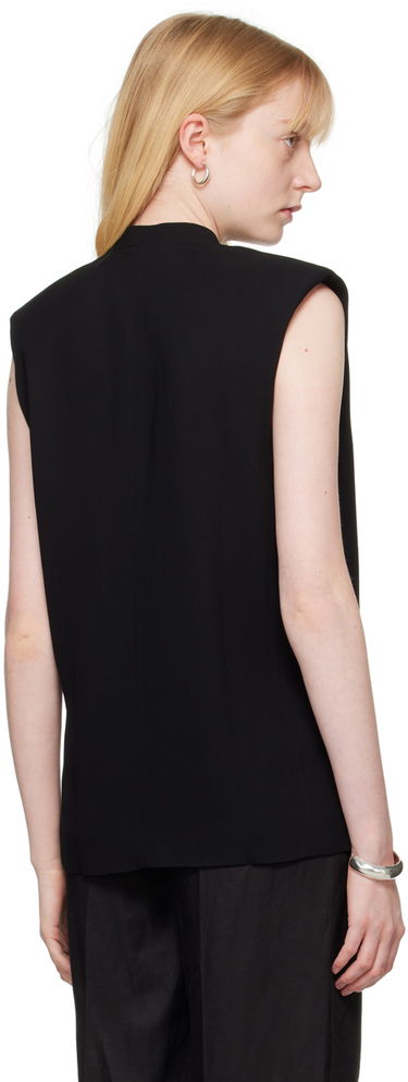 Vest Anine Bing Wrap Sleeveless Top Sort | A-07-4835-BLK26, 2