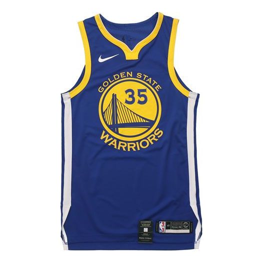 Jersey Nike NBA KD Warriors Icon Edition Authentic Jersey Blå | AV2643-495