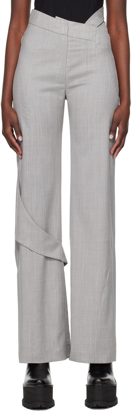 Bukser HELIOT EMIL Fluid Draped Trousers Grå | HE_W_10_043_LGY06