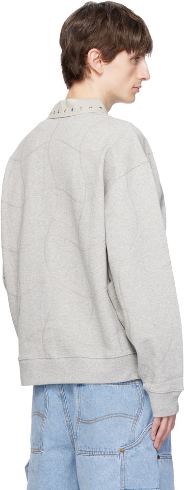 Sweatshirt Dime Dime Wave Rugby Polo Grå | DIMESP254GRY, 2