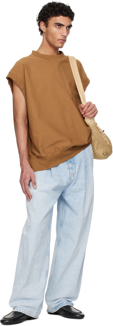 Sweater HED MAYNER Hed Mayner Cap Sleeve Sweatshirt Brun | HMMA70013T-HA082A, 3