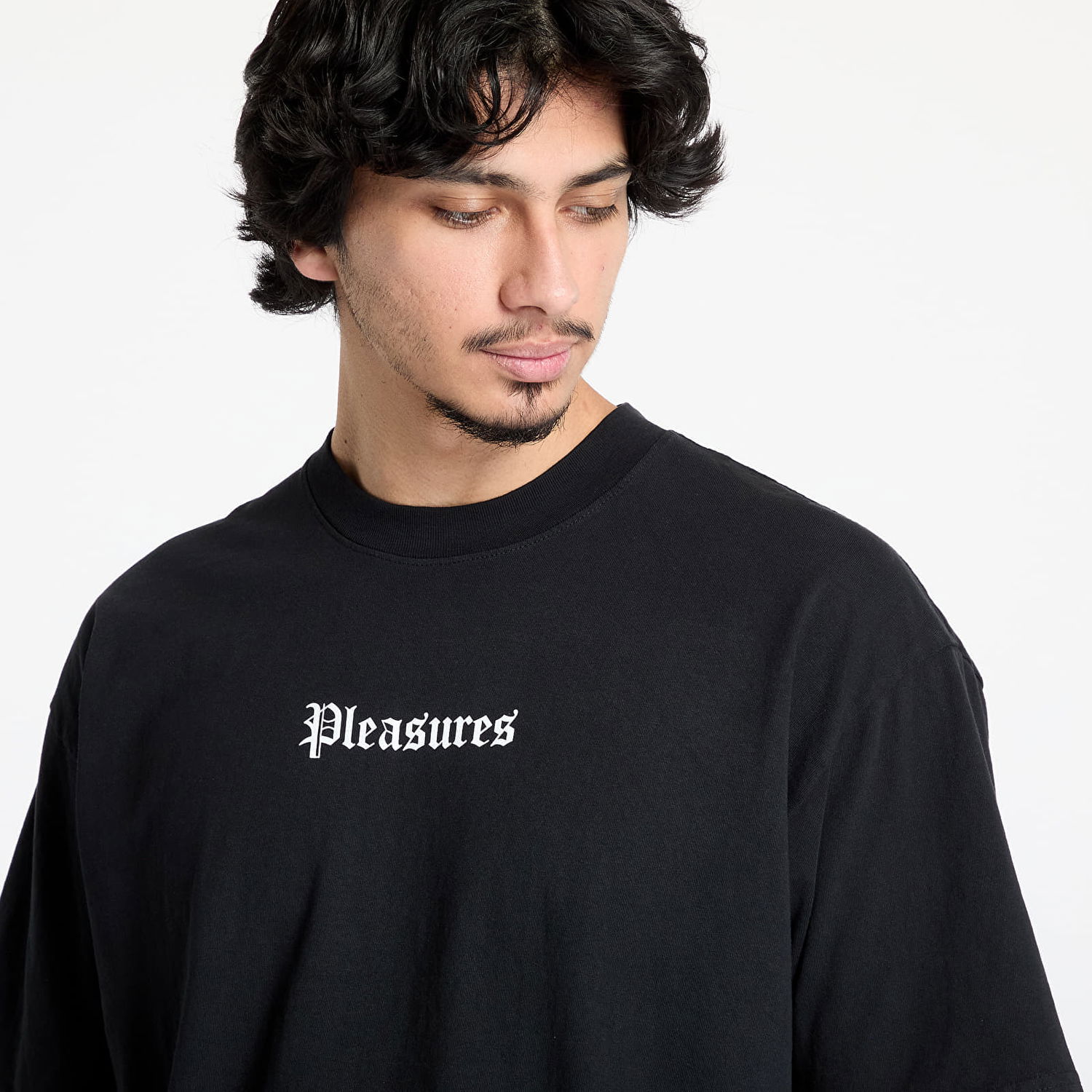 T-shirt Pleasures Pleasures Burn Again T-Shirt Sort | P25SP056 BLACK, 1