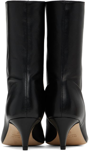 Sneakers og sko BY FAR Lysander Leather Kitten Heel Boots Sort | MWFBO068LL028BK001PL, 1