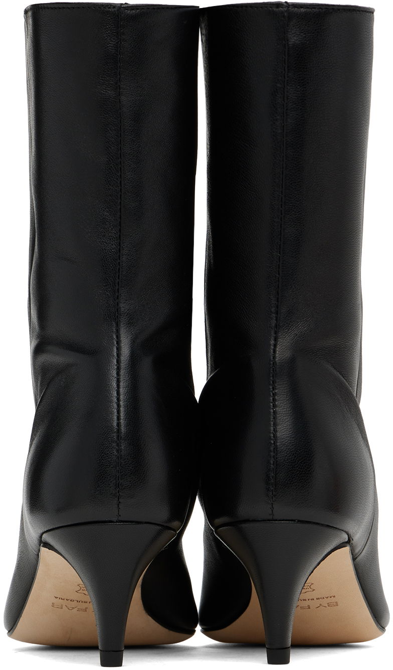 Sneakers og sko BY FAR Lysander Leather Kitten Heel Boots Sort | MWFBO068LL028BK001PL, 1
