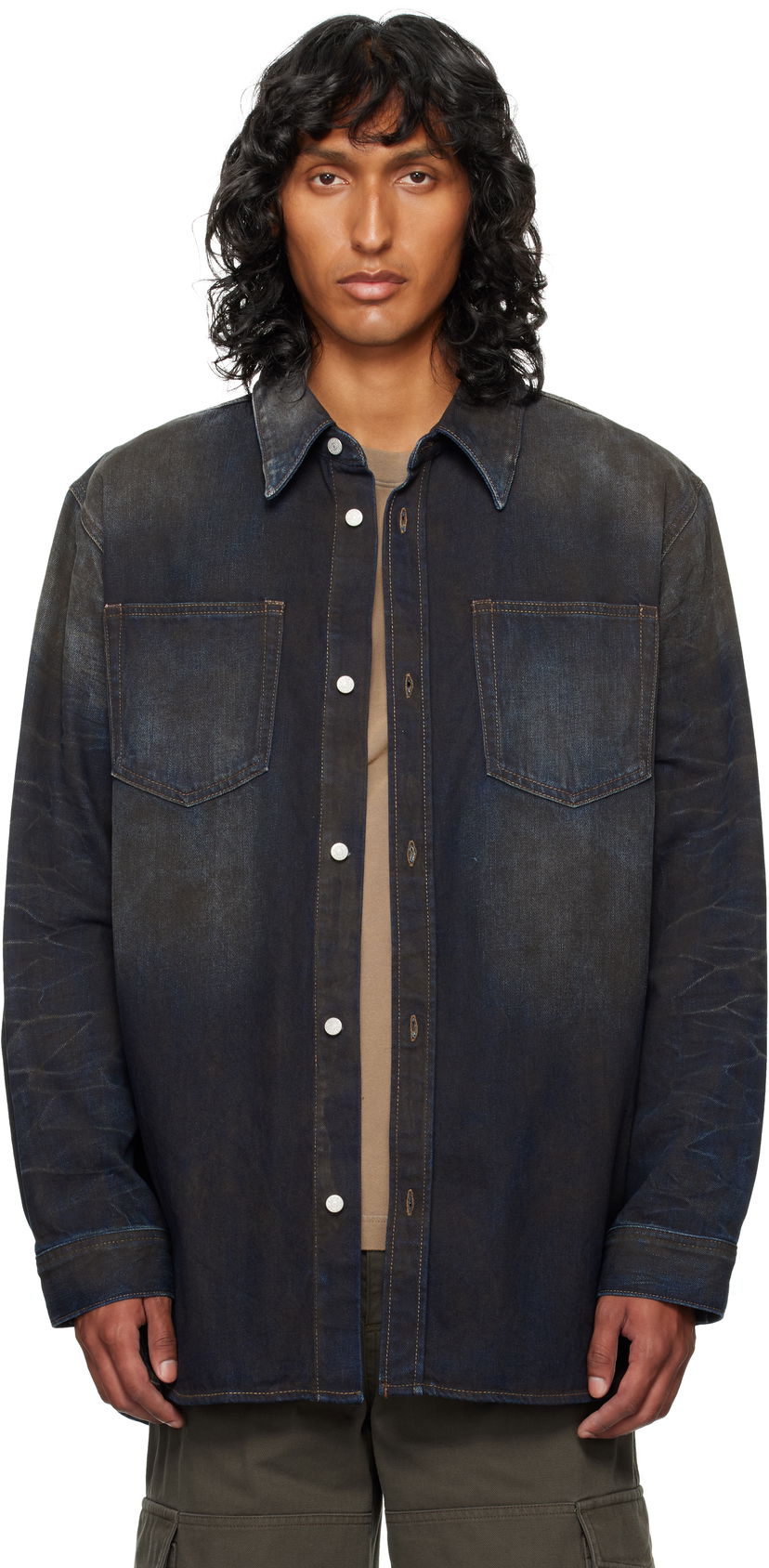 Skjorte Acne Studios Denim Shirt Blå | CB0081