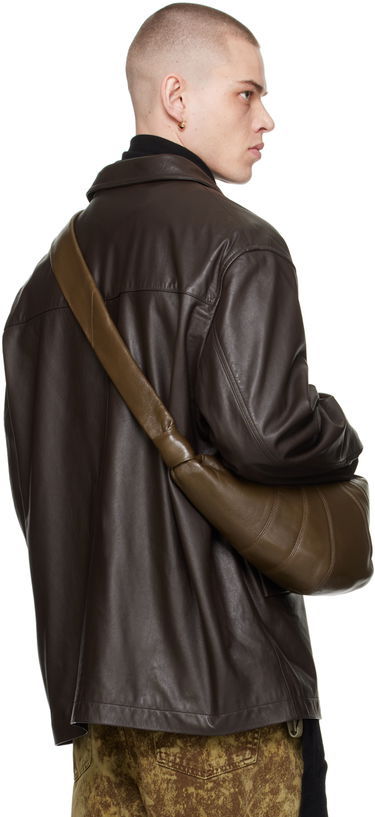 Jakke LEMAIRE Lemaire Spread Collar Leather Jacket Brun | OW1074 LL0068, 2