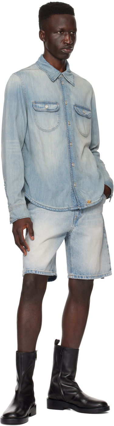 Skjorte Courrèges Denim Shirt Blå | 124DCH015CO0102, 3
