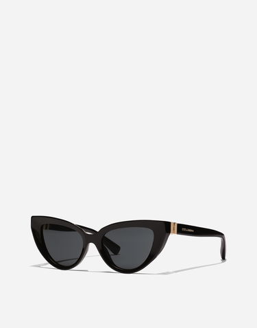 Solbriller Dolce & Gabbana Dolce & Gabbana DG Hinge Cat Eye Sunglasses Sort | VG4497VP1879V000, 2