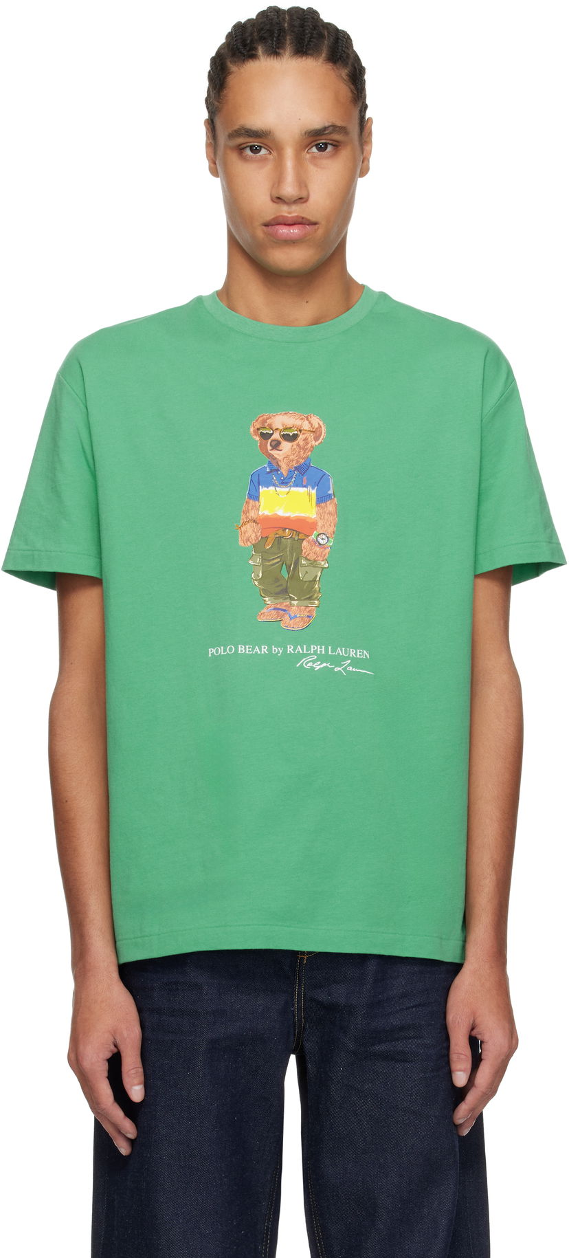 T-shirt Polo by Ralph Lauren Polo Ralph Lauren Classic Fit Polo Bear T-Shirt Grøn | 710973142001